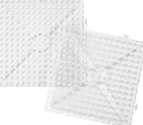 Perleplade Til Perler - Stor Firkant Samlekvadrat - Jumbo - Klar