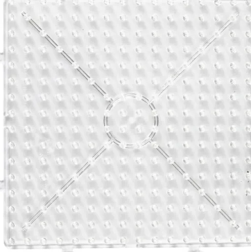 Perleplade Til Perler - Stor Firkant Samlekvadrat - Jumbo - Klar