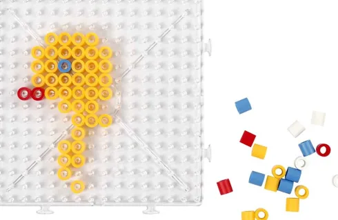 Perleplade Til Perler - Stor Firkant Samlekvadrat - Jumbo - Klar