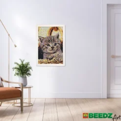 Perler Og Perleplader Sæt - Kat - Ses Creative - Beedz Art
