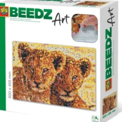Perler Og Perleplader Sæt - Løveunger - Ses Creative - Beedz Art