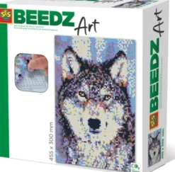 Perler Og Perleplader Sæt - Ulv - Ses Creative - Beedz Art