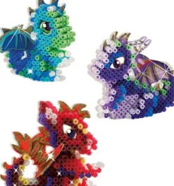 Perler Og Perleplade Sæt - 3D Drager - Ses Creative - Beedz