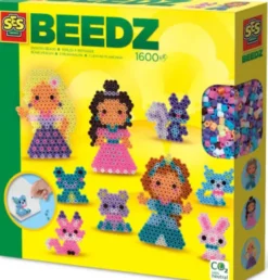 Perler Og Perleplade Sæt - Prinsesser Og Kæledyr - Ses Creative - Beedz