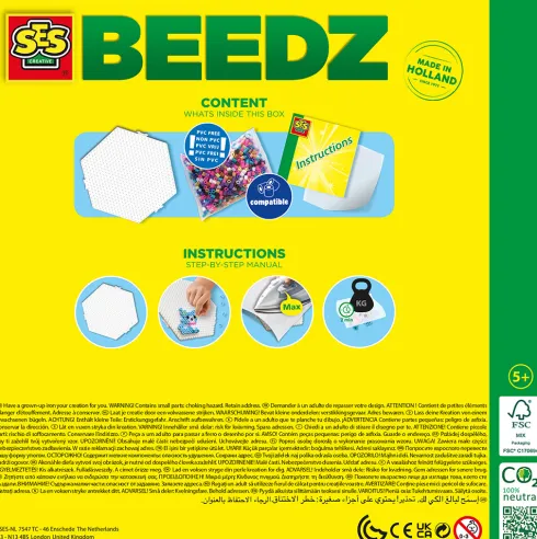 Perler Og Perleplade Sæt - Prinsesser Og Kæledyr - Ses Creative - Beedz