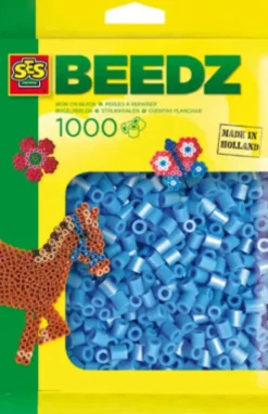 Perler Til Perleplader - 1.000 Stk. - Himmelblå - Ses Creative - Beedz