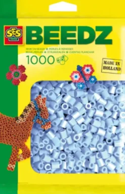Perler Til Perleplader - 1.000 Stk. - Lyseblå - Ses Creative - Beedz