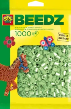 Perler Til Perleplader - 1.000 Stk. - Mintgrøn - Ses Creative - Beedz