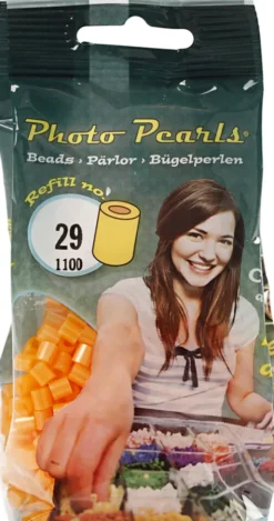 Photopearls - Medium - Abrikos 29 - 1100 Stk. - Nabbi Fotoperler
