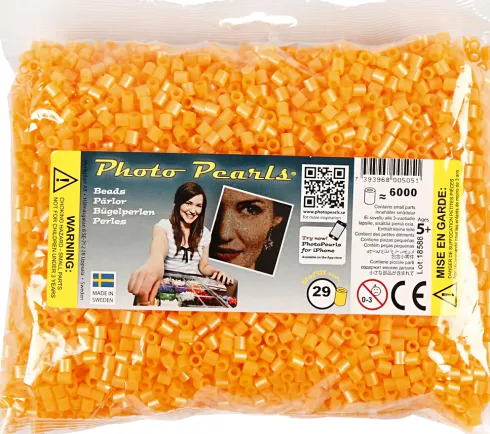 Photopearls - Medium - Abrikos 29 - 6000 Stk. - Nabbi Fotoperler