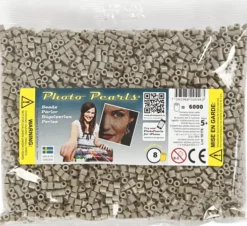Photopearls - Medium - Askegrå 8 - 6000 Stk. - Nabbi Fotoperler