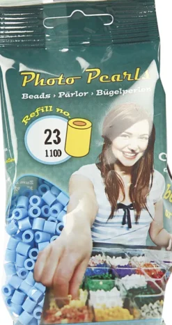 Photopearls - Medium - Blå Pastel 23 - 1100 Stk. - Nabbi Fotoperler