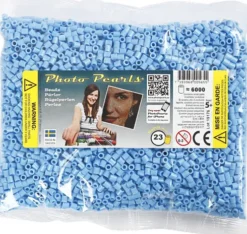Photopearls - Medium - Blå Pastel 23 - 6000 Stk. - Nabbi Fotoperler