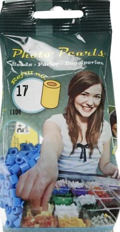 Photopearls - Medium - Blå 17 - 1100 Stk. - Nabbi Fotoperler