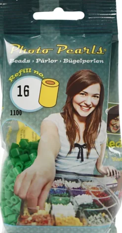 Photopearls - Medium - Grøn 16 - 1100 Stk. - Nabbi Fotoperler