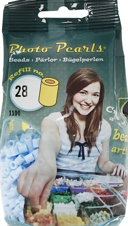 Photopearls - Medium - Lys Blå 28 - 1100 Stk. - Nabbi Fotoperler