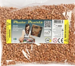 Photopearls - Medium - Lys Brun 20 - 6000 Stk. - Nabbi Fotoperler