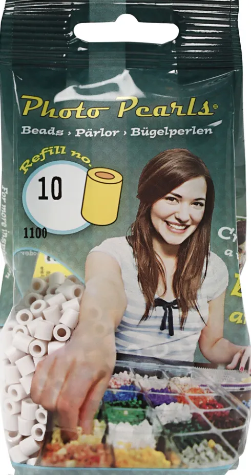 Photopearls - Medium - Lys Grå 10 - 1100 Stk. - Nabbi Fotoperler