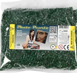 Photopearls - Medium - Mørk Grøn 9 - 6000 Stk. - Nabbi Fotoperler