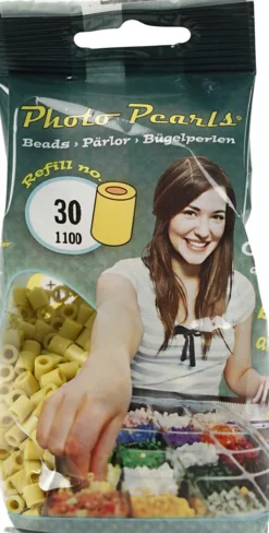 Photopearls - Medium - Oliven 30 - 1100 Stk. - Nabbi Fotoperler