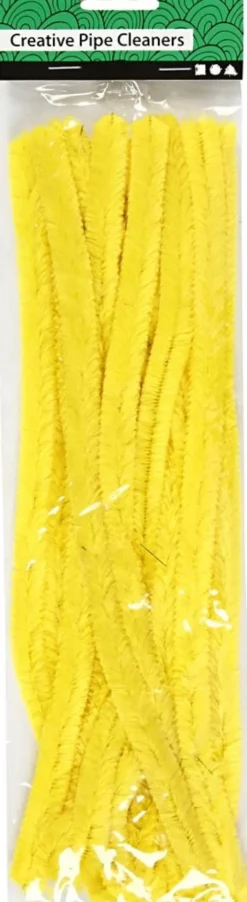 Piberensere - L 30 CM - B 15 MM - Gul - 15 Stk