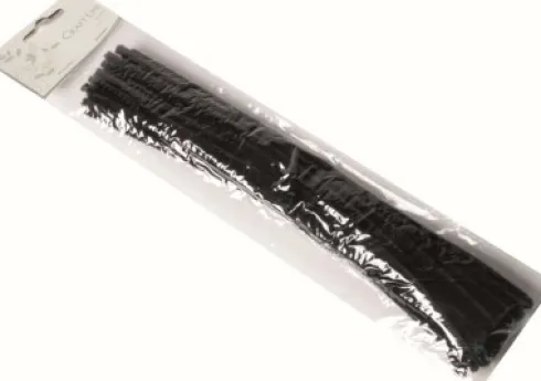 Piberensere - L 30 CM - B 6 MM - Sort - 25 Stk