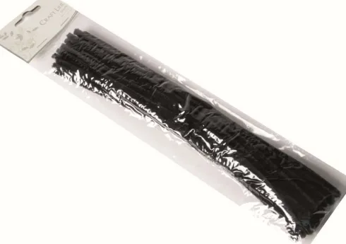 Piberensere - L 30 CM - B 6 MM - Sort - 25 Stk
