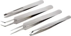 Pincet Sæt Til Hobby - 9-12 CM - 4 Stk