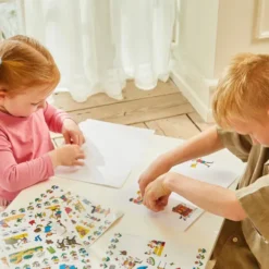 Pippi Langstrømpe Klistermærker - Villa Villekulla - 140 Stk