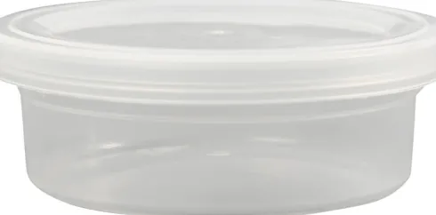 Plastbøtte Med Låg - H 24 MM - Ø 68 MM - 45 ML - 20 Stk