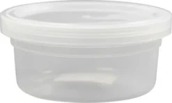Plastbøtte Med Låg - H 38 MM - Ø 84 MM - 125 ML - 20 Stk