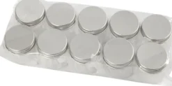Plastdåse Med Låg - H 45 MM - Ø 44 MM - 50 ML - 10 Stk