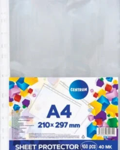 Plastlomme A4 - 40 Micron - 100 Stk - Centrum