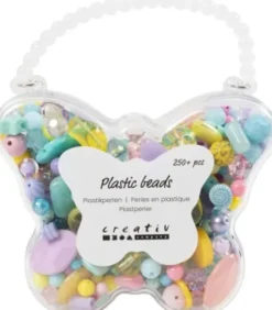 Plastperler - Ø 5-35Mm - Hulstr. 1-8Mm - Assorterede Farver - 300 ML - 193 G