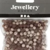 Plastperler - Ø 6 MM - Hulstr. 2 MM - Lys Grå - 40 G