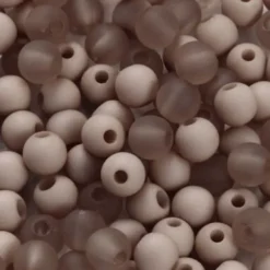 Plastperler - Ø 6 MM - Hulstr. 2 MM - Lys Grå - 40 G