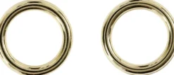Plastring - Str. 15 MM - Tykkelse 2 MM - Guld - 25 Stk