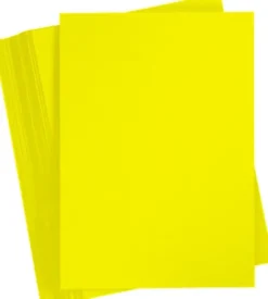 Playcut Kulørt Papir A4 130 G - 20 Ark - Gul