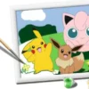 Pokémon - Creart Classics - Mal Efter Tal - Inkl. Maling Og Ramme