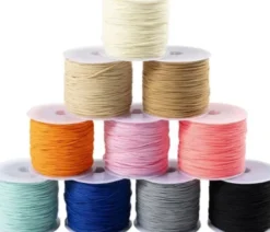 Polyester Snor - Tykkelse 0,6 MM - Colorful - 10X50 M