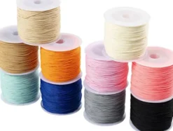 Polyester Snor - Tykkelse 0,6 MM - Colorful - 10X50 M