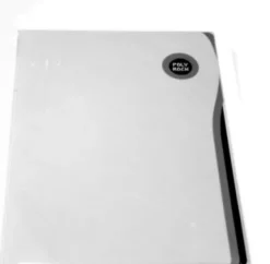 Poly Rock Charteque A4 Med 3 Rum - Hvid - Foldermate