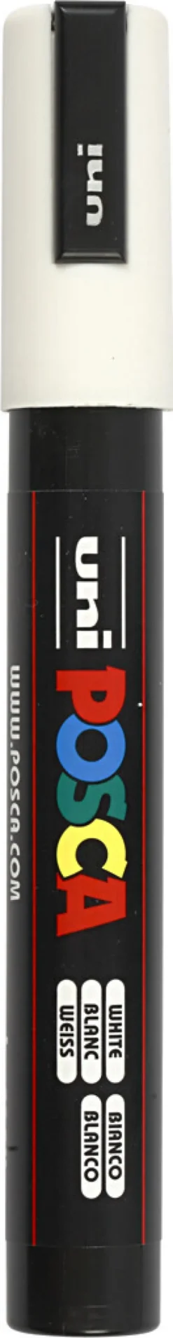 Posca Tusch - Nr. Pc-5M - Tykkelse 2,5 MM - Hvid