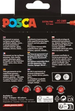 Posca Tusser - Uni Markers - Pc-1Mr - 0,7 MM - Extra-Fine - 8 Stk