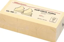 Post It Blokke - Sticky Notes - Str. 38X50 MM - 12 Stk