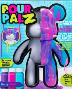 Pour Palz - DIY Paint Bear Collectible - Berry Blast