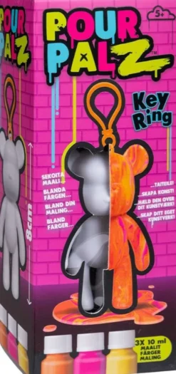 Pour Palz - DIY Paint Bear Keyring - 33130154