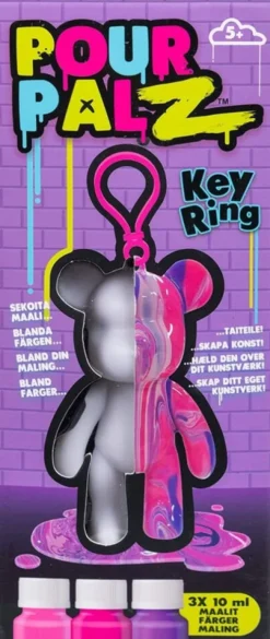 Pour Palz - DIY Paint Bear Keyring - 33130154