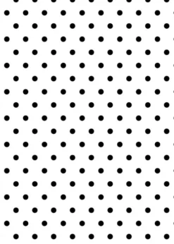 Prægeskabelon - Polka Prikker - 13X18,5 CM - Tykkelse 2 MM