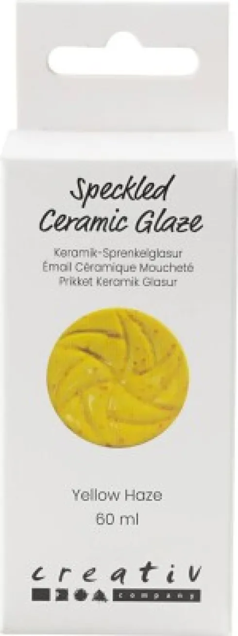 Prikket Keramik Glasur - 999-1060 C - Dækkende - Yellow Haze - 60 ML